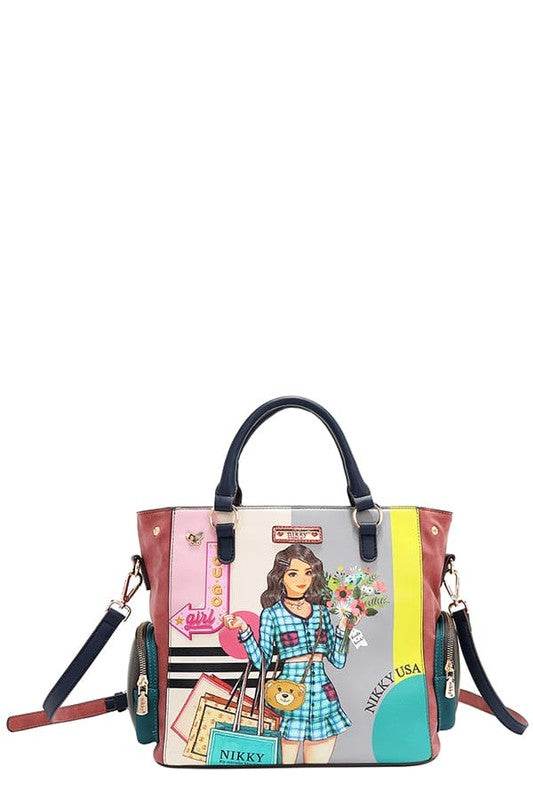 Nicole Lee USA Eco-Leather Handbag with Side Pockets - Shop Style & More | Fresh Looks, Everyday Deals & Free Shipping