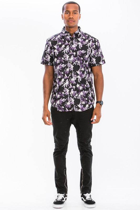 Weiv Mens Print Hawaiian Button Down Shirt - Shop Style & More | Fresh Looks, Everyday Deals & Free Shipping