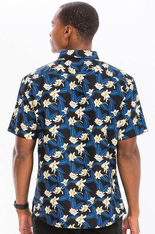 Weiv Mens Print Hawaiian Button Down Shirt - Shop Style & More | Fresh Looks, Everyday Deals & Free Shipping