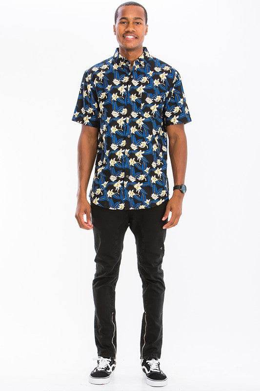 Weiv Mens Print Hawaiian Button Down Shirt - Shop Style & More | Fresh Looks, Everyday Deals & Free Shipping