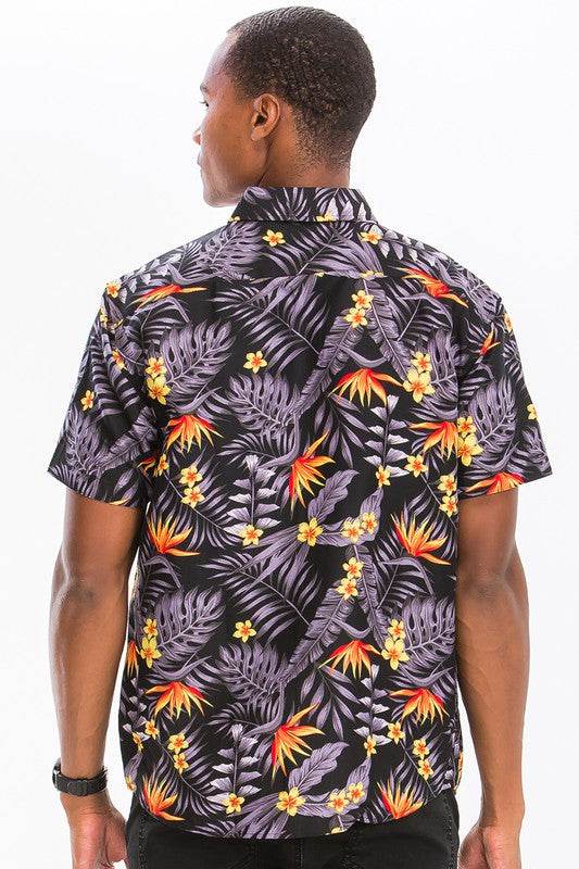 Weiv Mens Print Hawaiian Button Down Shirt - Shop Style & More | Fresh Looks, Everyday Deals & Free Shipping