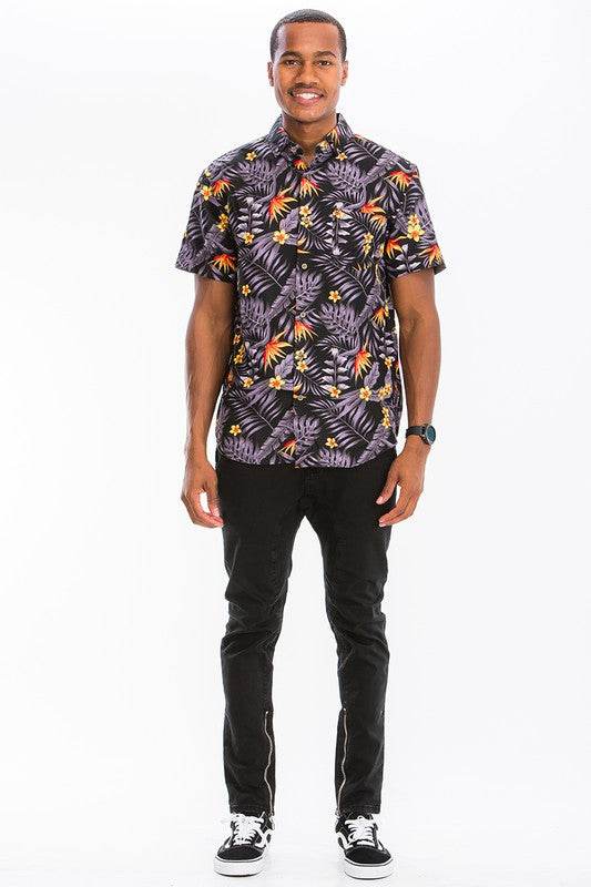 Weiv Mens Print Hawaiian Button Down Shirt - Shop Style & More | Fresh Looks, Everyday Deals & Free Shipping