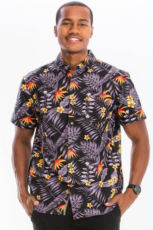 Weiv Mens Print Hawaiian Button Down Shirt - Shop Style & More | Fresh Looks, Everyday Deals & Free Shipping