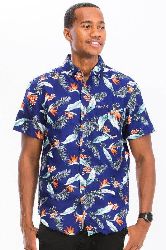 Hawaiian Print Button Down Shirt - Shop Style & More | Fresh Looks, Everyday Deals & Free Shipping