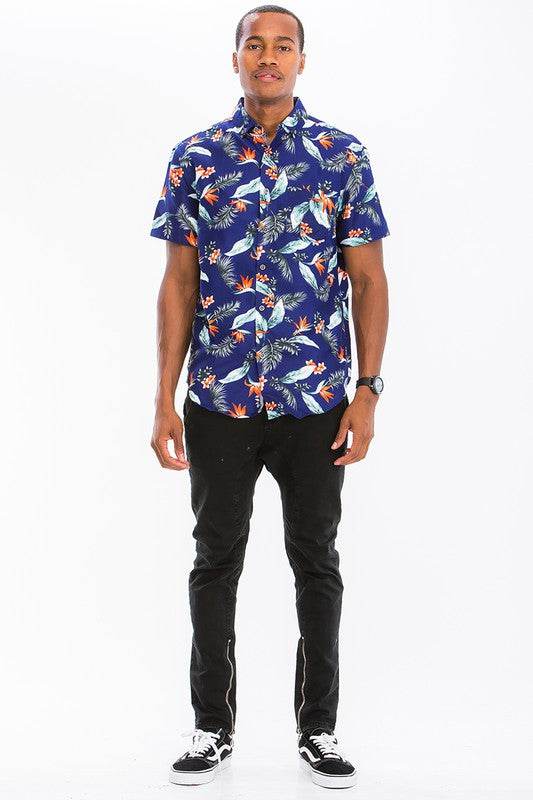 Hawaiian Print Button Down Shirt - Shop Style & More | Fresh Looks, Everyday Deals & Free Shipping