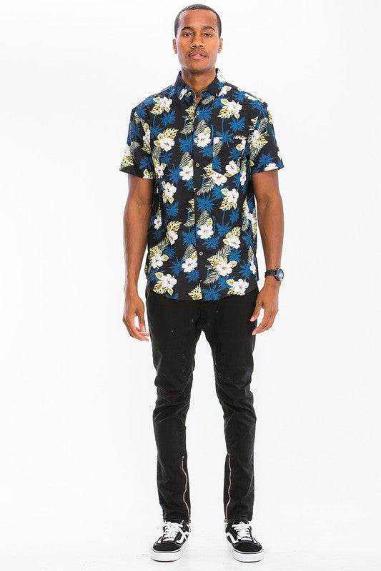 Hawaiian Print Button Down Shirt - Shop Style & More | Fresh Looks, Everyday Deals & Free Shipping