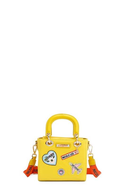 Nicole Lee USA Color Patch Handbag with Top Handle - Shop Style & More | Fresh Looks, Everyday Deals & Free Shipping