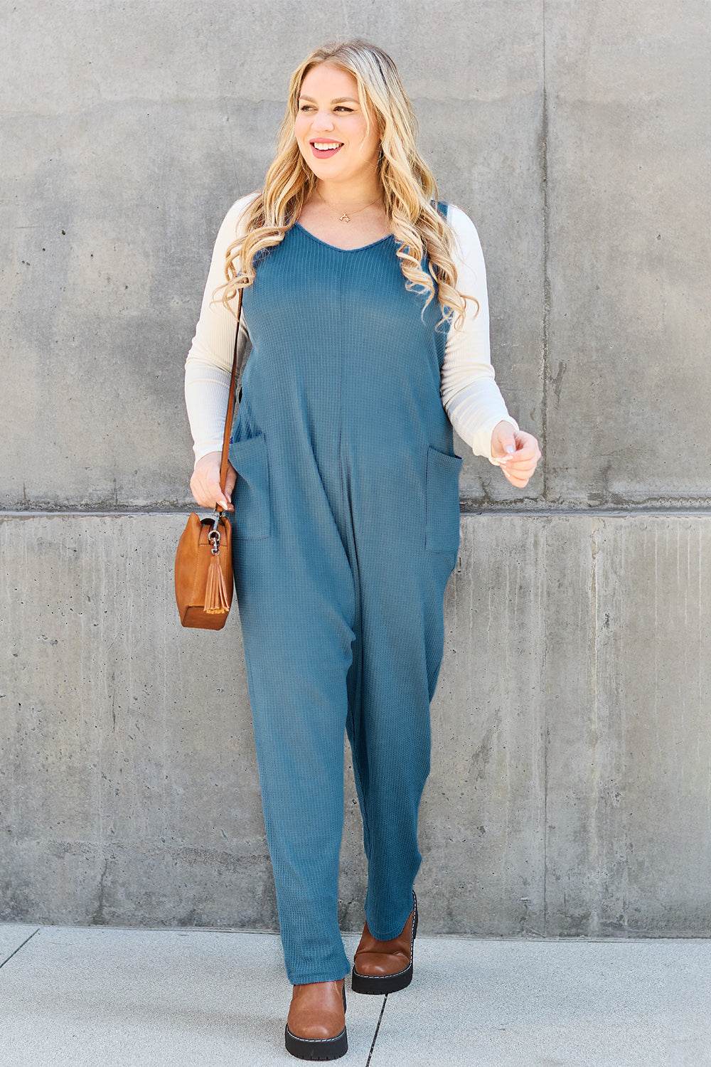 Double Take Full Size Sleeveless Straight Jumpsuit - Shop Style & More | Fresh Looks, Everyday Deals & Free Shipping