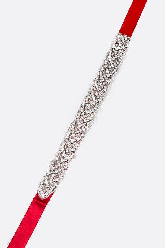 Rhinestone Embellished Bridal Sash Belt - Shop Style & More | Fresh Looks, Everyday Deals & Free Shipping