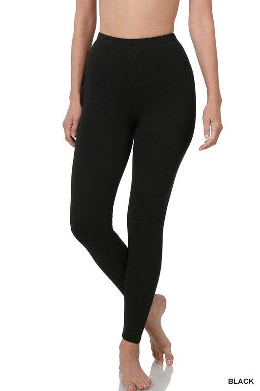 Premium Cotton Full-Length Leggings - Shop Style & More | Fresh Looks, Everyday Deals & Free Shipping
