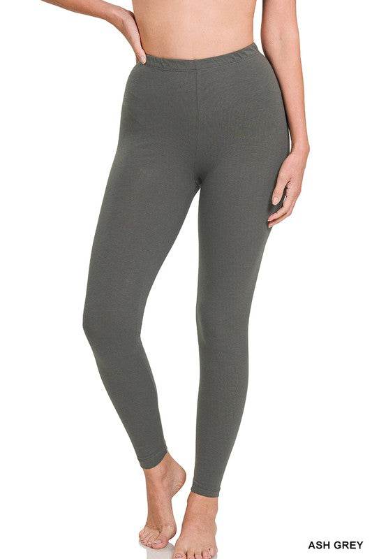 Premium Cotton Full-Length Leggings - Shop Style & More | Fresh Looks, Everyday Deals & Free Shipping