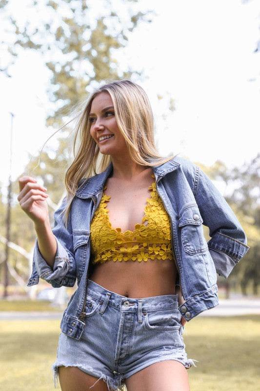 Crochet Daisy Longline Bralette - Shop Style & More | Fresh Looks, Everyday Deals & Free Shipping