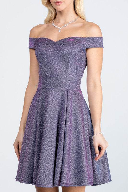 Off the shoulder skater dress jaquard - Shop Style & More | Fresh Looks, Everyday Deals & Free Shipping