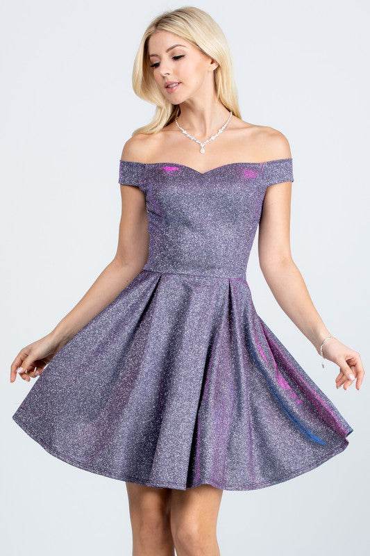 Off the shoulder skater dress jaquard - Shop Style & More | Fresh Looks, Everyday Deals & Free Shipping