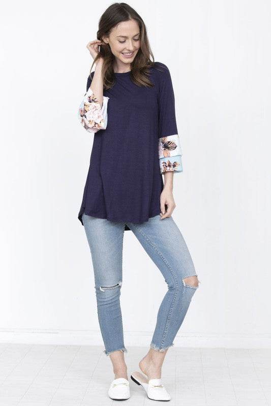Floral Double Ruffle Tunic - Shop Style & More | Fresh Looks, Everyday Deals & Free Shipping
