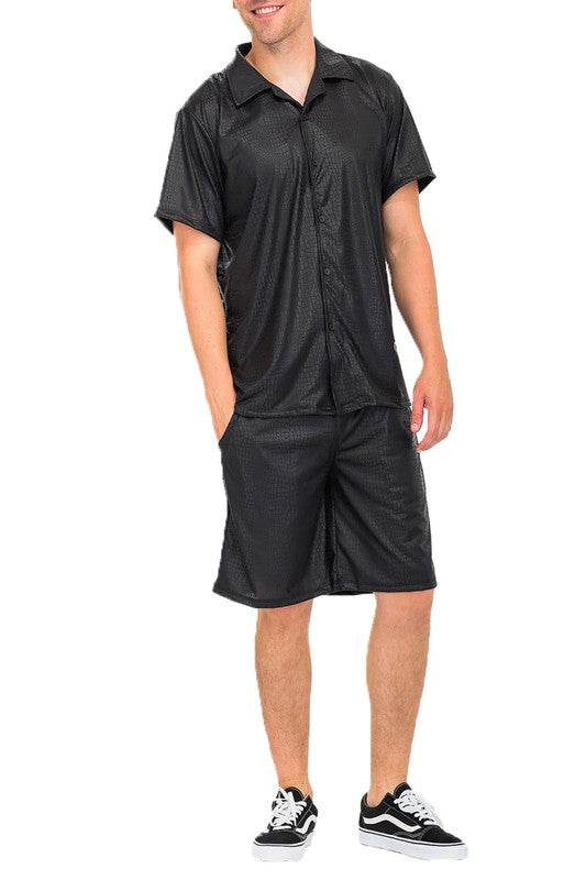 Weiv Men Short Embossed Snake Skin Shorts - Shop Style & More | Fresh Looks, Everyday Deals & Free Shipping