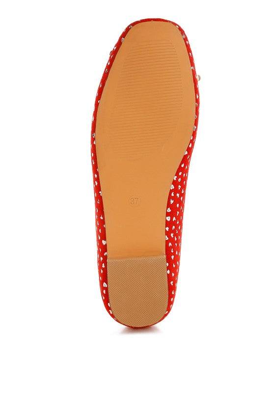 Apollon Bow Detail Foil Print Suede Ballerinas - Shop Style & More | Fresh Looks, Everyday Deals & Free Shipping