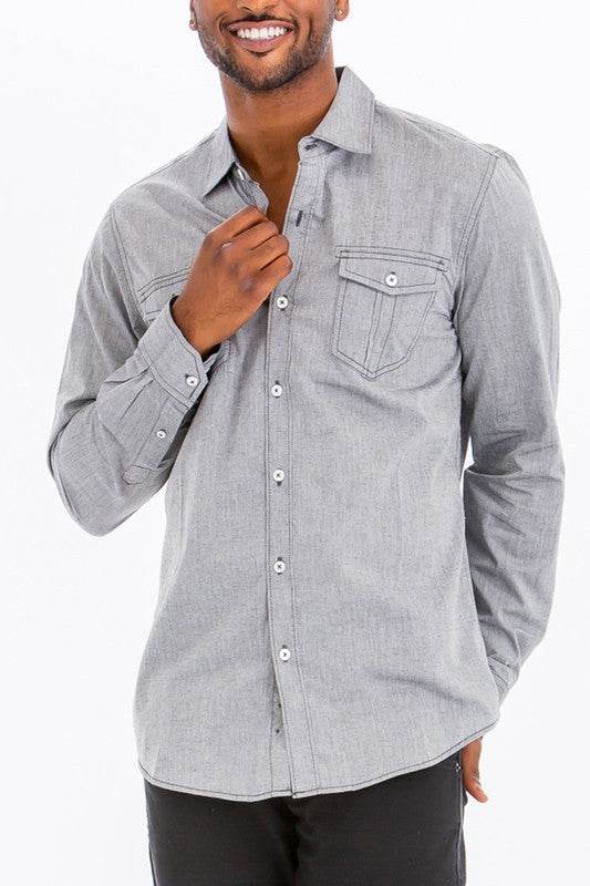 Weiv Men's Casual Long Sleeve Shirts - Shop Style & More | Fresh Looks, Everyday Deals & Free Shipping