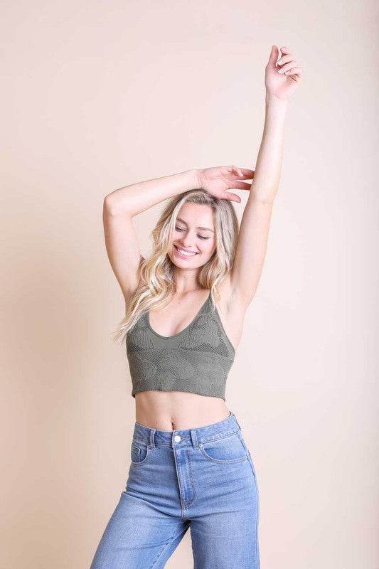 Seamless Padded Textured Brami - Shop Style & More | Fresh Looks, Everyday Deals & Free Shipping