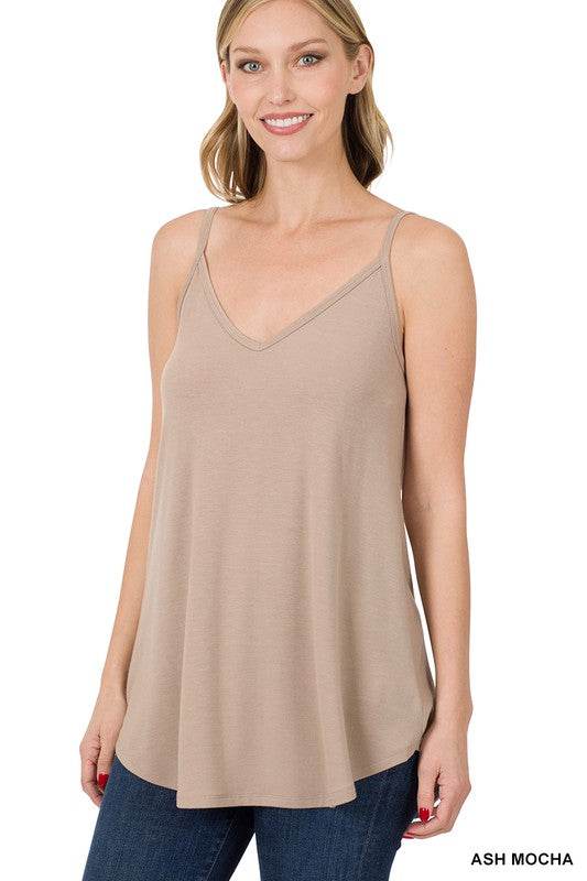 Front and Back Reversible Spaghetti Cami - Shop Style & More | Fresh Looks, Everyday Deals & Free Shipping