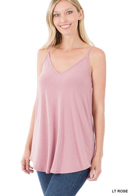 Front and Back Reversible Spaghetti Cami - Shop Style & More | Fresh Looks, Everyday Deals & Free Shipping