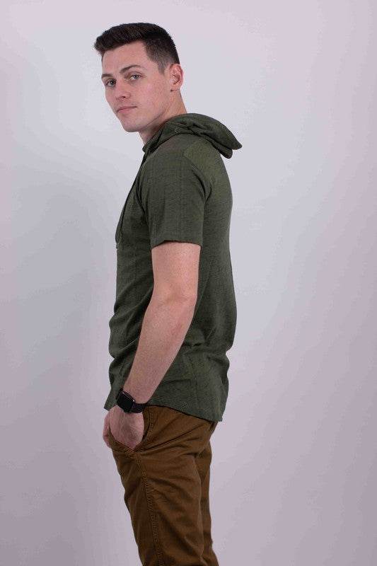 LIGHT WEIGHT TRIBLEND SHORT SLEEVES HOODIE - Shop Style & More | Fresh Looks, Everyday Deals & Free Shipping