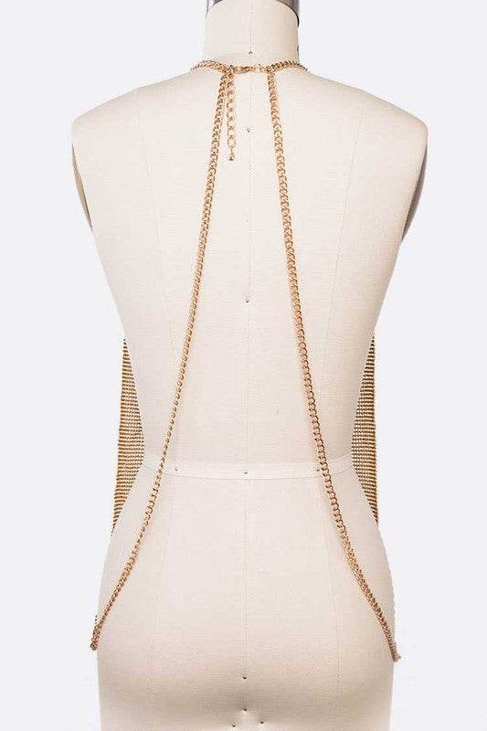 Mesh Metal Chain Mill Iconic Body Chain - Shop Style & More | Fresh Looks, Everyday Deals & Free Shipping