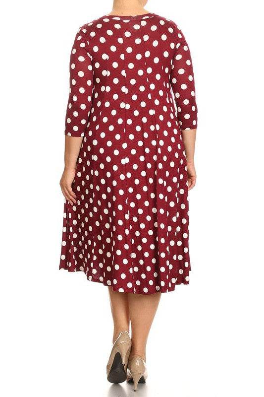 Polka dot midi dress in relaxed fit - Shop Style & More | Fresh Looks, Everyday Deals & Free Shipping