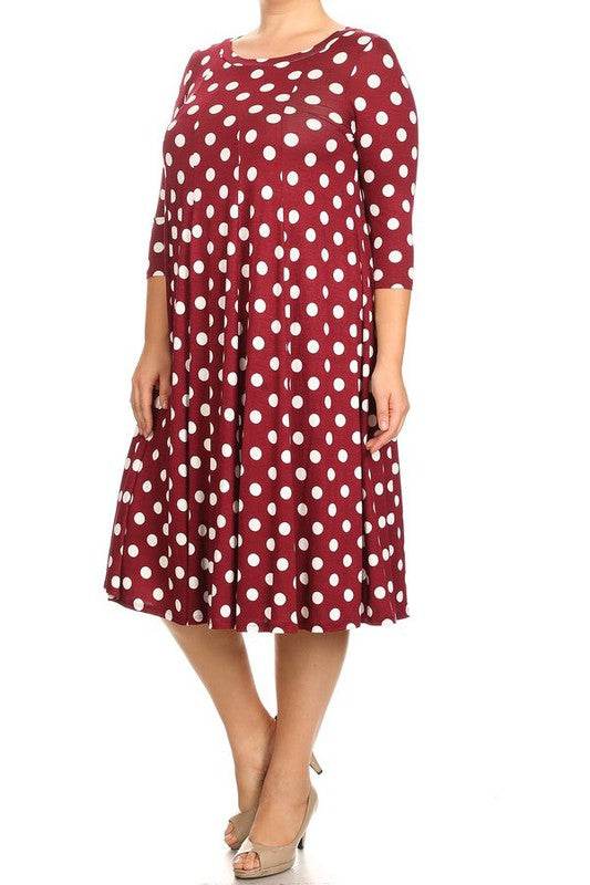 Polka dot midi dress in relaxed fit - Shop Style & More | Fresh Looks, Everyday Deals & Free Shipping