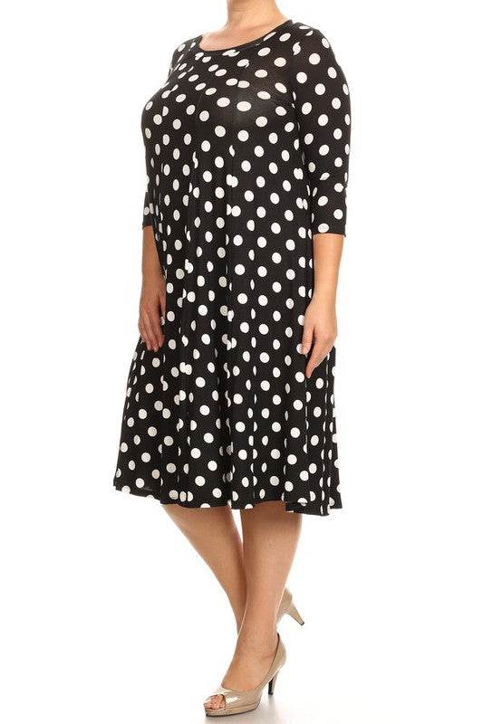 Polka dot midi dress in relaxed fit - Shop Style & More | Fresh Looks, Everyday Deals & Free Shipping
