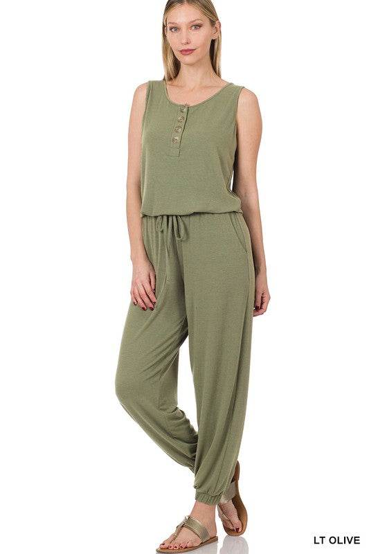 Sleeveless Jogger Jumpsuit - Shop Style & More | Fresh Looks, Everyday Deals & Free Shipping