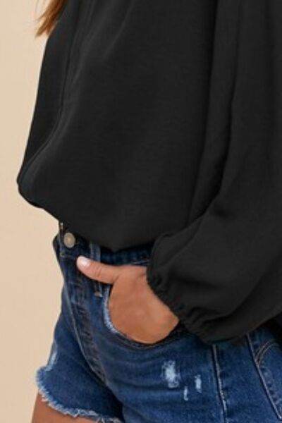 Annie Wear Notched Batwing Sleeve Blouse - Shop Style & More | Fresh Looks, Everyday Deals & Free Shipping