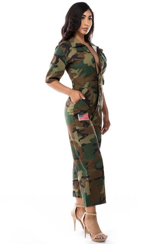 WOMEN FASHION CAMOFLAGE JUMPSUIT - Shop Style & More | Fresh Looks, Everyday Deals & Free Shipping