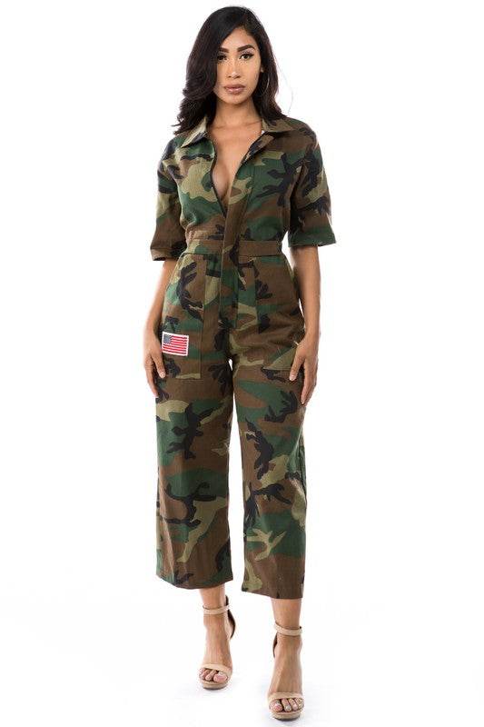 WOMEN FASHION CAMOFLAGE JUMPSUIT - Shop Style & More | Fresh Looks, Everyday Deals & Free Shipping