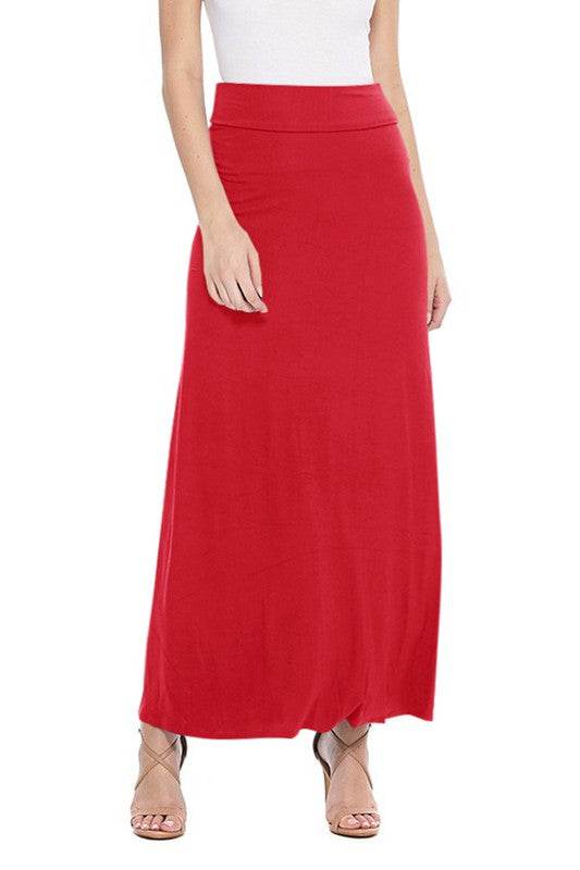 Solid, high waisted maxi skirt - Shop Style & More | Fresh Looks, Everyday Deals & Free Shipping