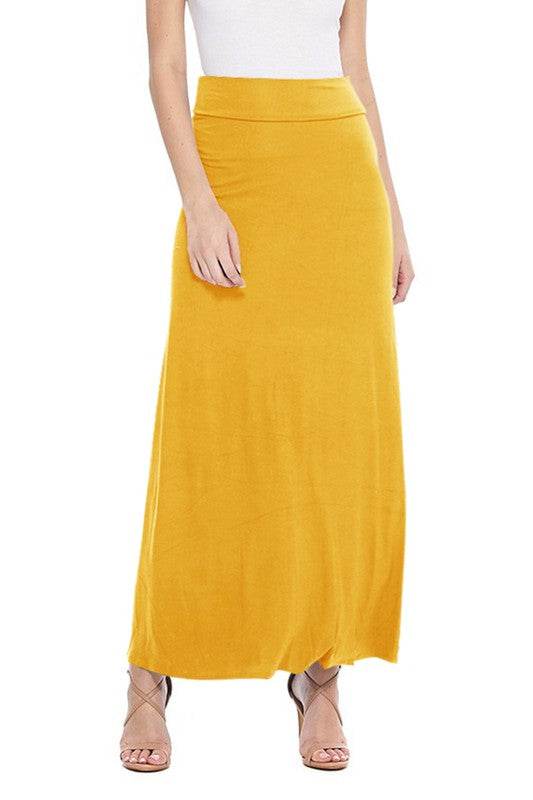 Solid, high waisted maxi skirt - Shop Style & More | Fresh Looks, Everyday Deals & Free Shipping