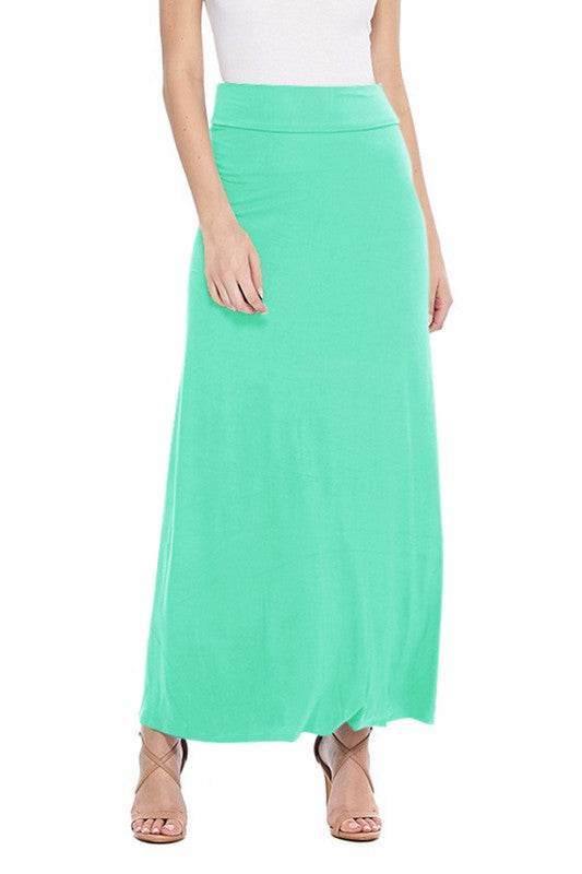 Solid, high waisted maxi skirt - Shop Style & More | Fresh Looks, Everyday Deals & Free Shipping