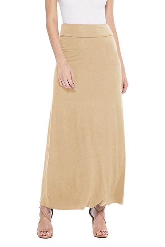 Solid, high waisted maxi skirt - Shop Style & More | Fresh Looks, Everyday Deals & Free Shipping