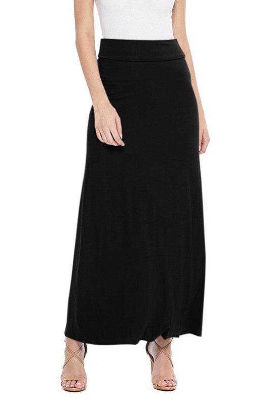 Solid, high waisted maxi skirt - Shop Style & More | Fresh Looks, Everyday Deals & Free Shipping