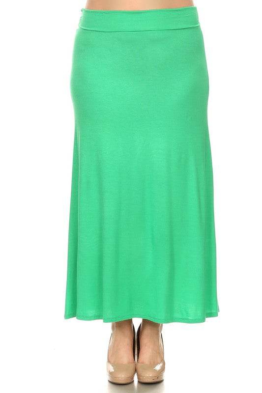 Plus size Solid high waisted a-line maxi skirt - Shop Style & More | Fresh Looks, Everyday Deals & Free Shipping