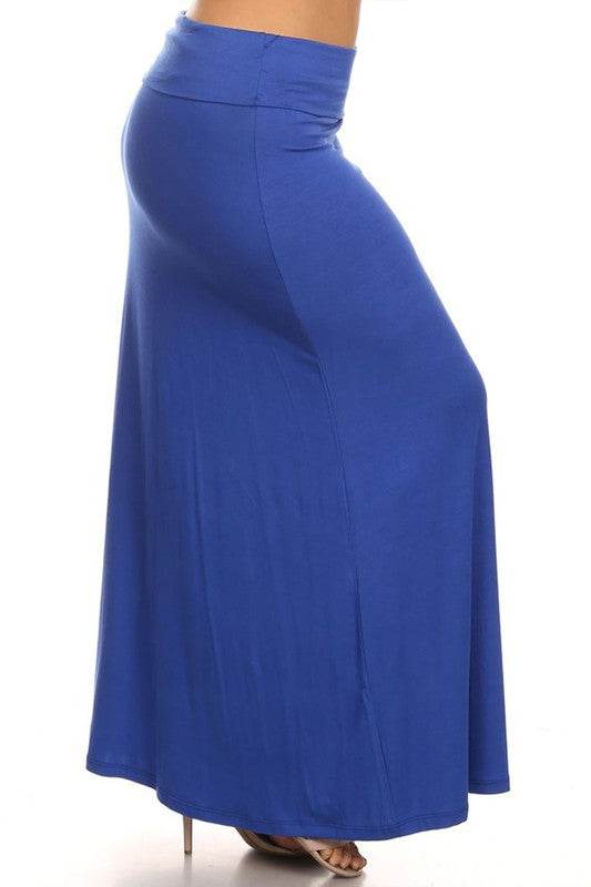 Plus size Solid high waisted a-line maxi skirt - Shop Style & More | Fresh Looks, Everyday Deals & Free Shipping