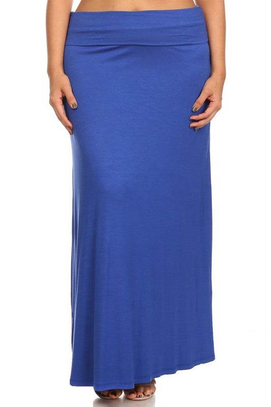 Plus size Solid high waisted a-line maxi skirt - Shop Style & More | Fresh Looks, Everyday Deals & Free Shipping