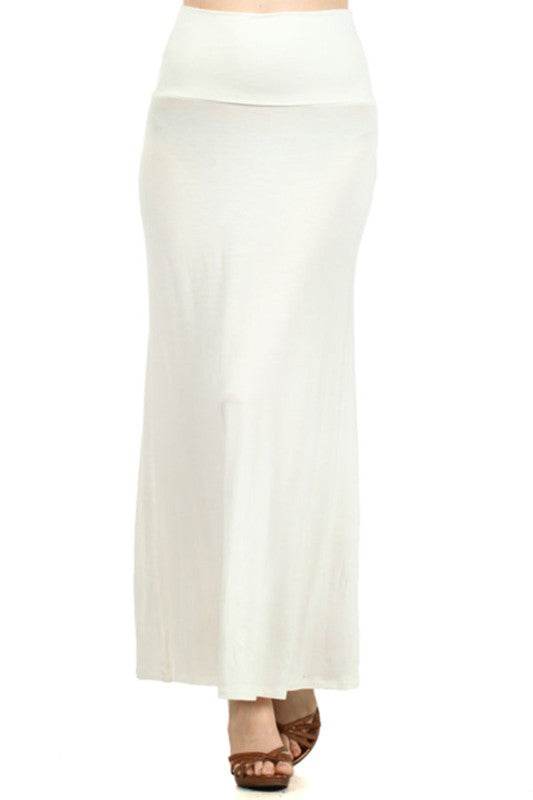 Plus size Solid high waisted a-line maxi skirt - Shop Style & More | Fresh Looks, Everyday Deals & Free Shipping