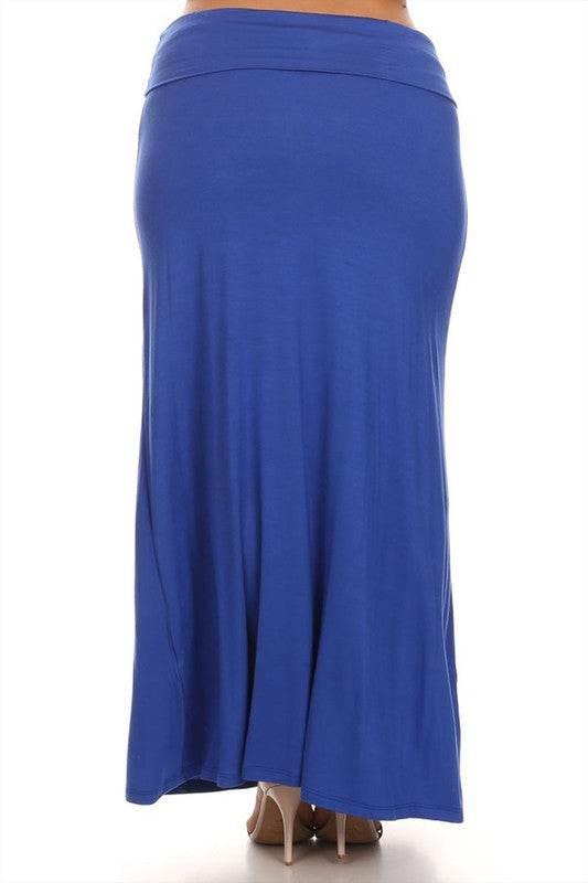 Plus size Solid high waisted a-line maxi skirt - Shop Style & More | Fresh Looks, Everyday Deals & Free Shipping
