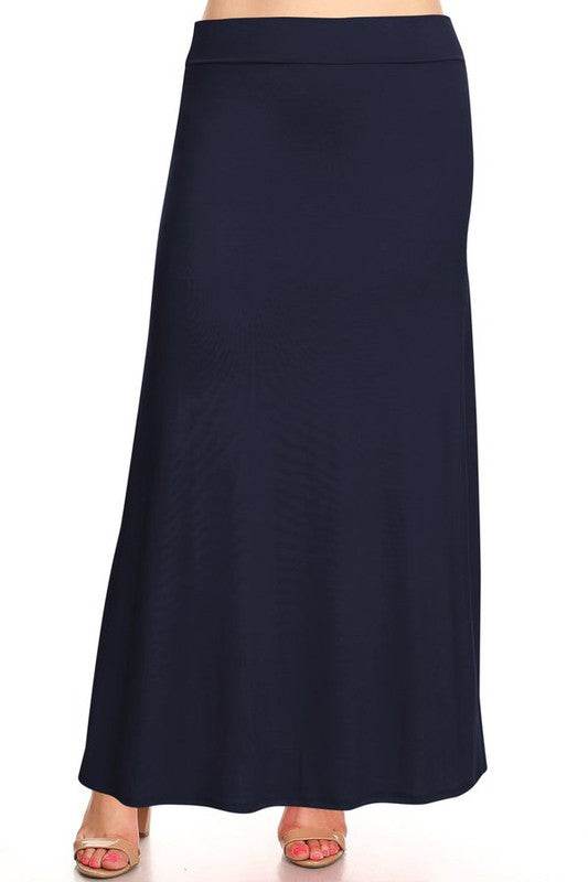 Plus size Solid high waisted a-line maxi skirt - Shop Style & More | Fresh Looks, Everyday Deals & Free Shipping