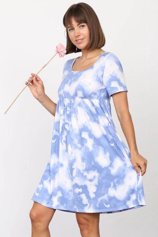 Cloud Tie Dye Midi Dress - Shop Style & More | Fresh Looks, Everyday Deals & Free Shipping