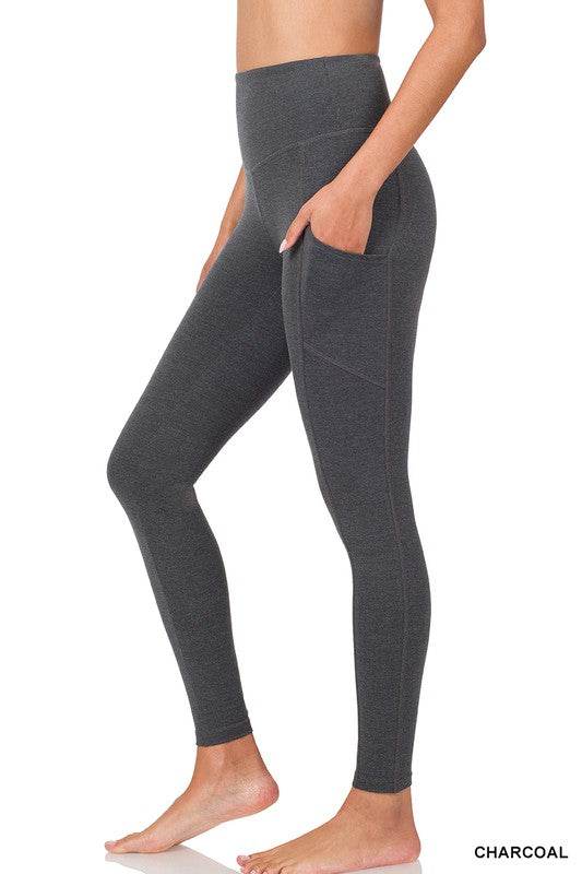 Better Cotton Wide Waistband Pocket Leggings - Shop Style & More | Fresh Looks, Everyday Deals & Free Shipping