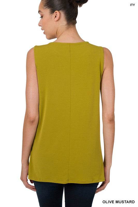 ITY Sleeveless Side Slit Top - Shop Style & More | Fresh Looks, Everyday Deals & Free Shipping