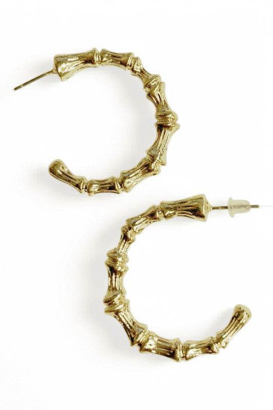 Small Bamboo Hoop Earrings - Shop Style & More | Fresh Looks, Everyday Deals & Free Shipping