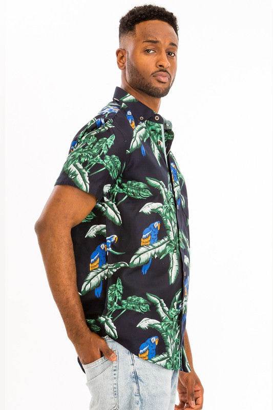 Hawaiian Print Button Down Shirt - Shop Style & More | Fresh Looks, Everyday Deals & Free Shipping